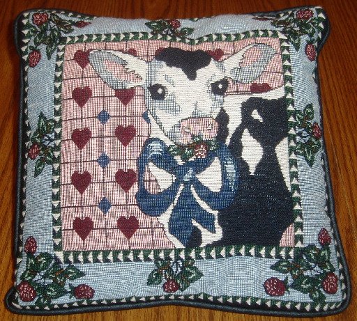 Country Cow Decorative Throw Accent Pillow Home Decor