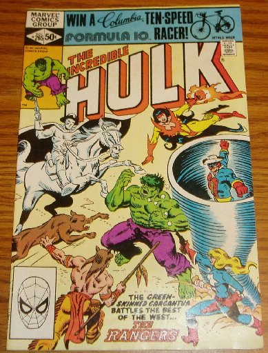 Marvel Comics The Incredible Hulk #265 1981 The Rangers