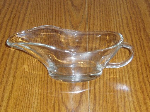 Anchor Hocking 10 Ounce Clear Glass Gravy Boat
