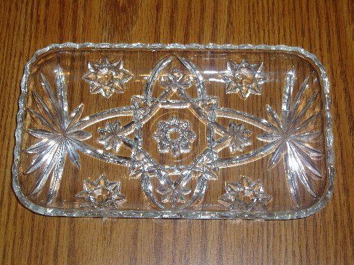 Vintage EAPC Star of David Rectangular Relish Dish