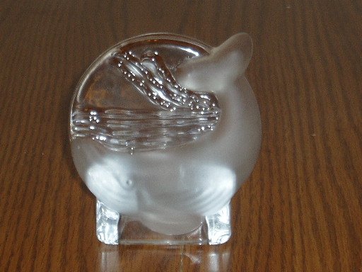 Party Lite Crystal Whale Tealight Candle Holder