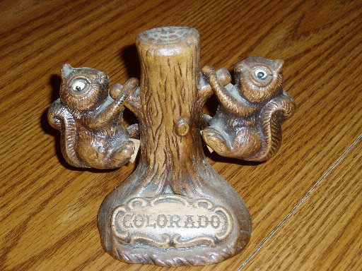Treasure Craft Colorado Souvenir S & P Shakers Squirrel