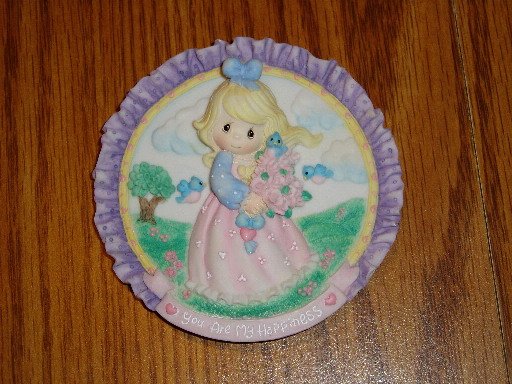 Enesco Precious Moments Wall Hanging Girl With Flowers