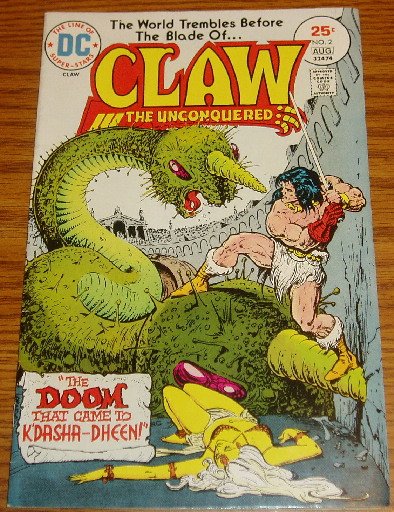 DC Comics Claw the Unconquered Issue #2 July-Aug 1975