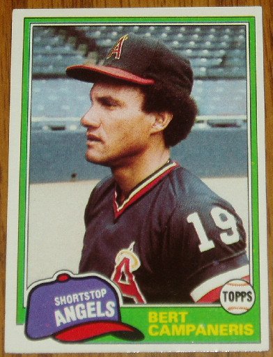 1981 MLB Topps #410 Bert Campaneris Califonia Angels