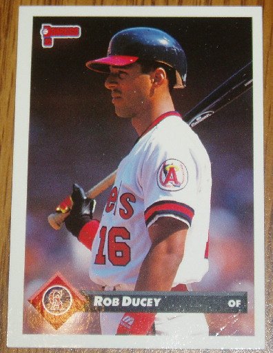 1993 MLB Donruss Series 2 #489 Rob Ducey Califonia Angels