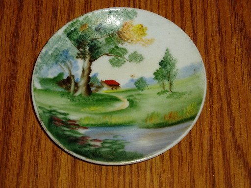 Ucagco Japan Miniature Painted Decorative Plate