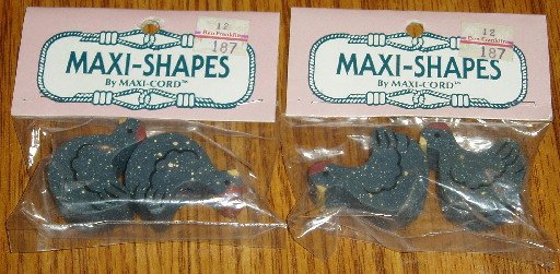 Maxi-Shapes Maxi-Cord Macrame/Craft Beads Chicken NIP
