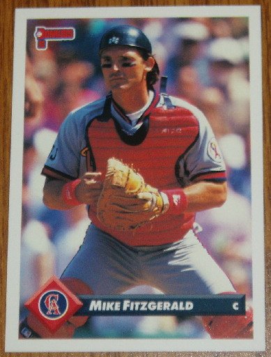 1993 MLB Donruss Series 2 #757 Mike Fitzgerald CA Angels