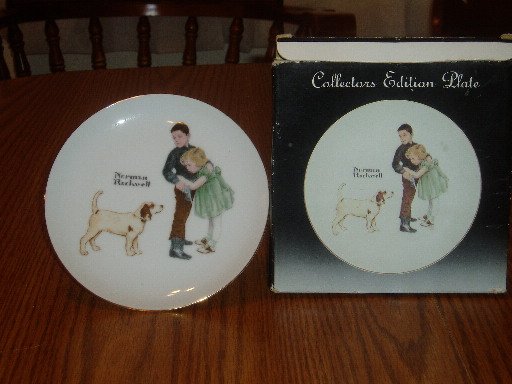 Norman Rockwell Collectors Edition Plate Big Brother With Box