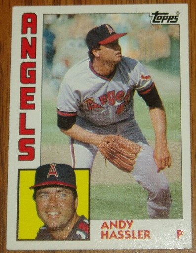 1984 MLB Topps Card #719 Andy Hassler California Angels