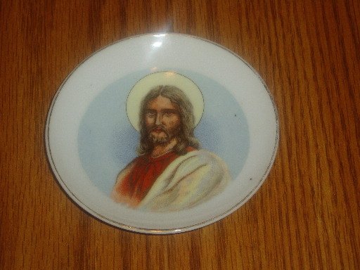 Small Decorative Hanging Plate Jesus Christ Home Decor