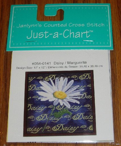 Janlynn Counted Cross Stitch Daisy Flower Pattern Chart