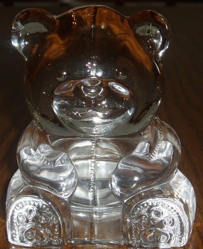 PartyLite Crystal Teddy Bear Tealight Candle Holder