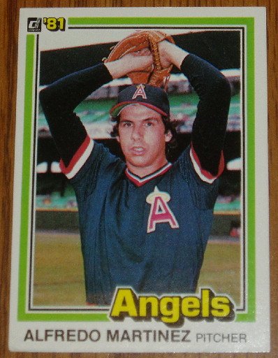 1981 MLB Donruss Alfredo Martinez Angels Card #172