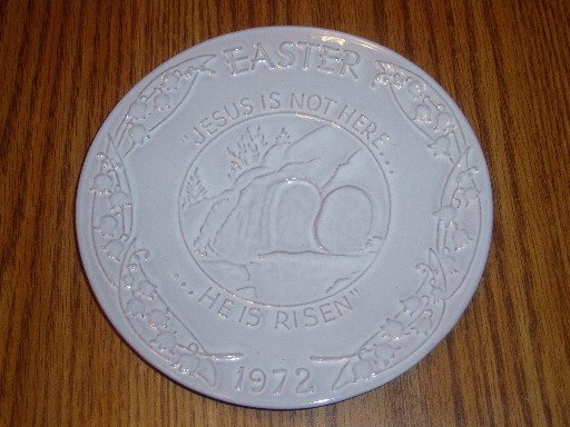 Vintage 1972 Frankoma Easter Plate Oral Roberts