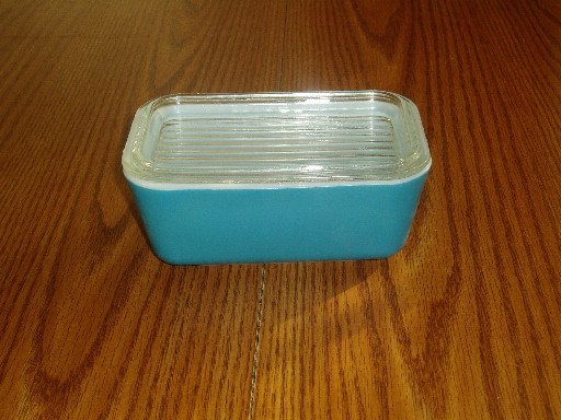 Vintage Pyrex Blue Refrigerator Storage Dish With Lid