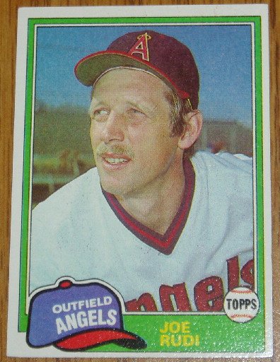 1981 MLB Topps Card #701 Joe Rudi California Angels OF