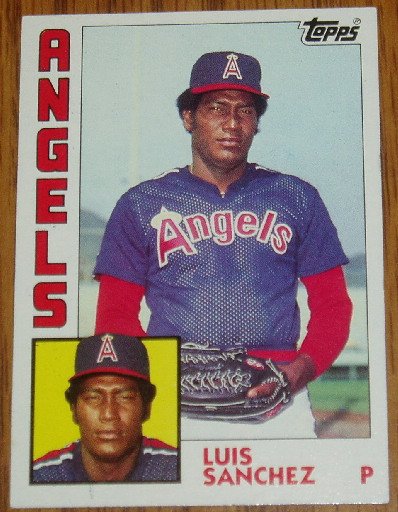 1984 MLB Topps Card #258 Luis Sanchez California Angels