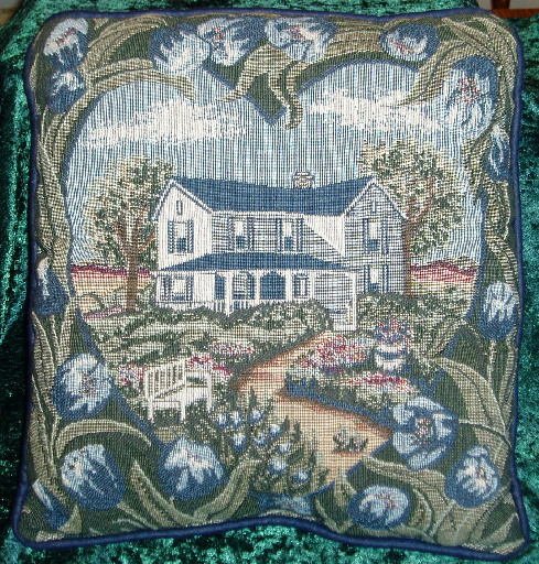 Country House Tapestry Decorative Throw Pillow Decor