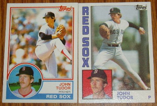 Lot of 2 MLB Topps John Tudor Cards #318, 601 1983 1984