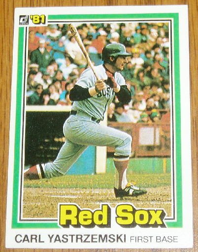1981 MLB Donruss Carl Yastrzemski Card #94 Red Sox