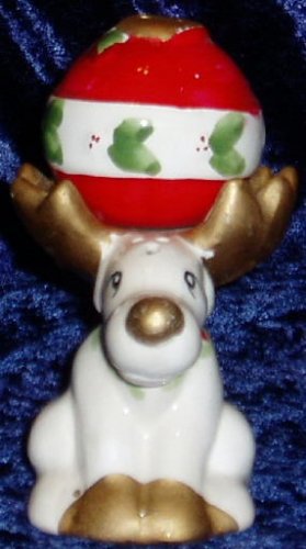 Reindeer and Ornament Christmas Salt Pepper Shakers