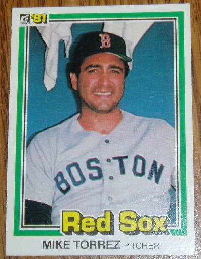 1981 MLB Donruss Mike Torrez Card #216 Boston Red Sox