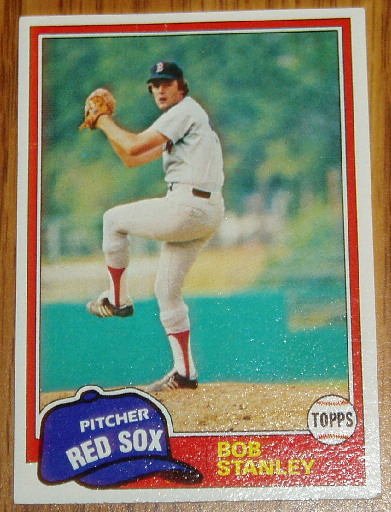 1981 MLB Topps Card #421 Bob Stanley Boston Red Sox