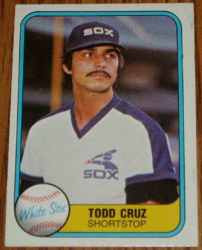 1981 MLB Fleer Card #341 Todd Cruz Chicago White Sox
