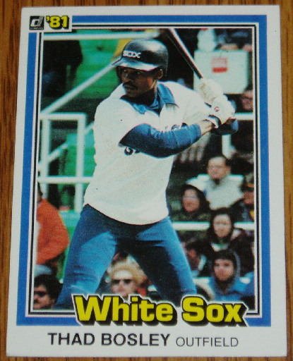 1981 MLB Donruss Thad Bosley Card #162 White Sox