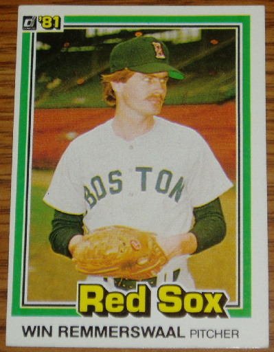 1981 MLB Donruss Win Remmerswaal Card #98 Red Sox