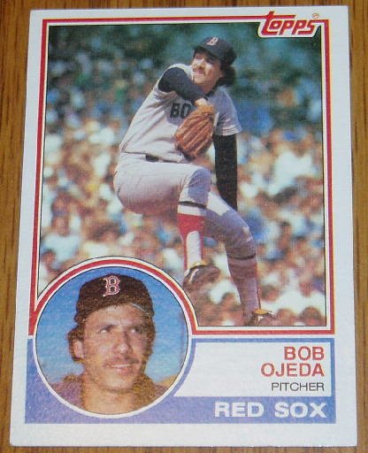 1983 MLB Topps Bob Ojeda Card #654 Boston Red Sox