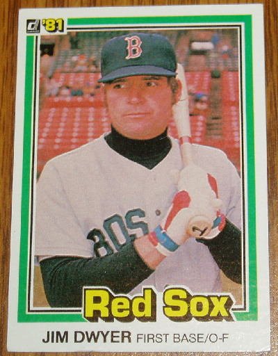 1981 MLB Donruss Jim Dwyer Boston Red Sox Card #577