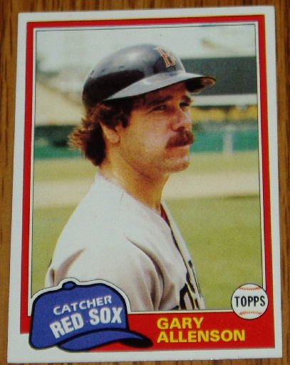 1981 MLB Topps Card #128 Gary Allenson Boston Red Sox
