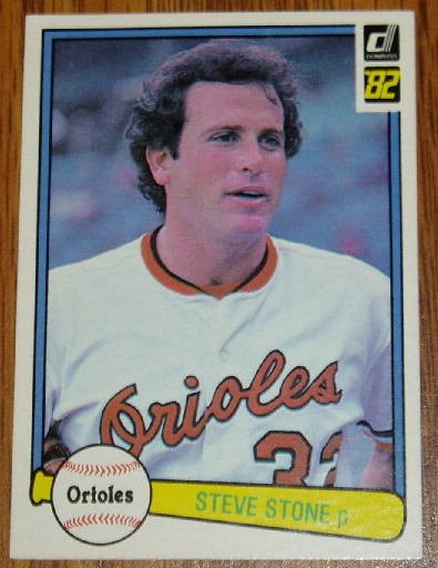 1982 MLB Donruss Steve Stone Baltimore Orioles Card #357