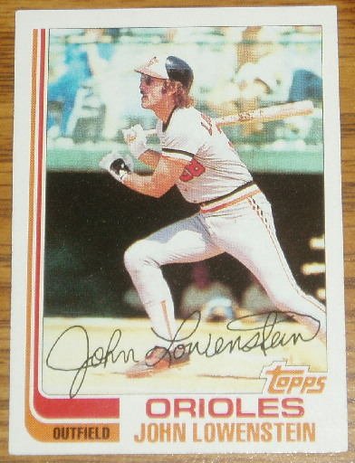 1982 MLB Topps Card #747 John Lowenstein Orioles OF