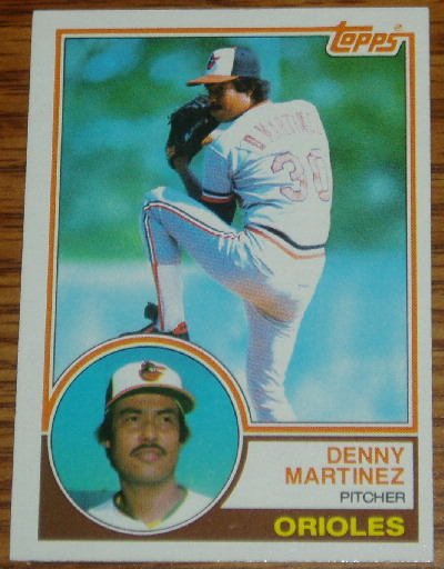 1983 MLB Topps Denny Martinez Card #553 Baltimore Orioles