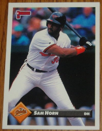 1993 MLB Donruss Series 2 Card #617 Sam Horn Orioles