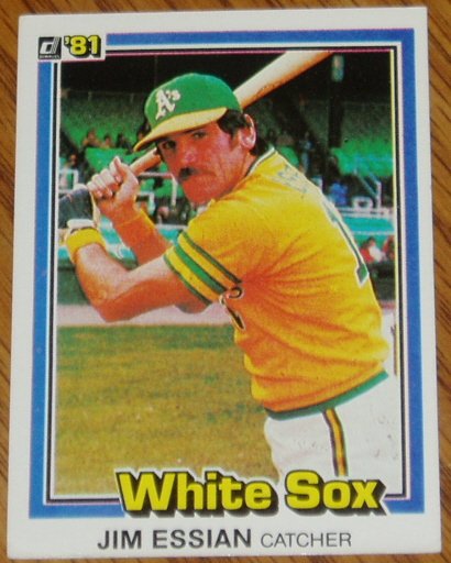 1981 MLB Donruss Jim Essian Card #503 Chicago White Sox