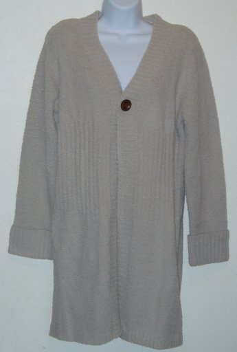 Christipher & Banks Oatmeal Tan Duster Sweater Size M