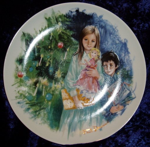 1980 Limoges -Turgot Cecile et. Raoul Collector Plate