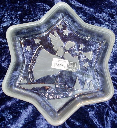 Mikasa Star Shaped Christmas Angel Dish Holiday Decor
