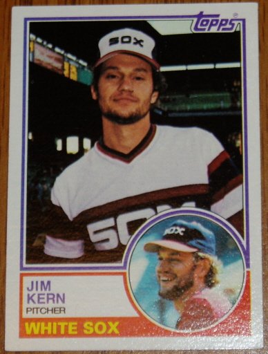 1983 MLB Topps Jim Kern Card #772 Chicago White Sox