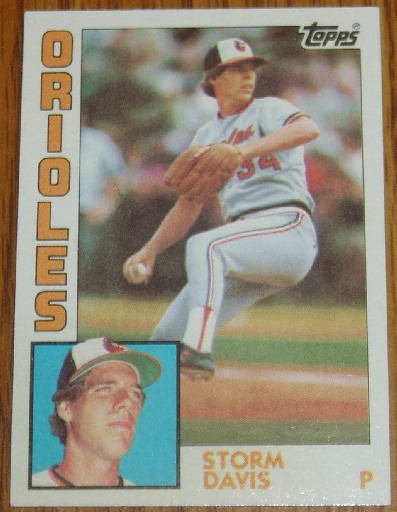 1984 MLB Topps Card #140 Storm Davis Baltimore Orioles