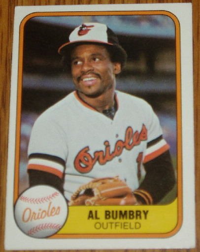 1981 MLB Fleer #172 Al Bumbry Baltimore Orioles Card
