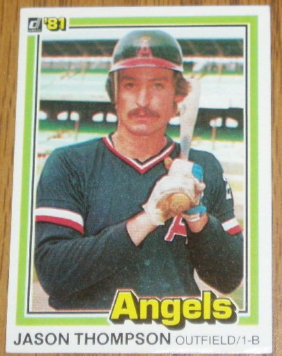 1981 MLB Donruss Jason Thompson CA Angels Card #293