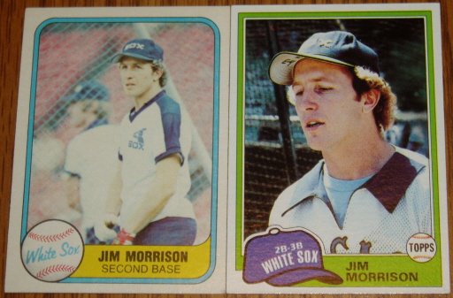 Lot of 2 MLB Jim Morrison Cards Topps & Fleer White Sox