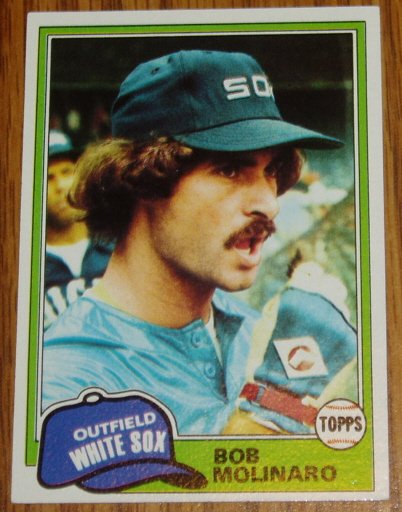 1981 MLB Topps Card #466 Bob Molinaro Chicago White Sox