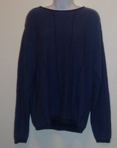Roundtree & Yorke Men's Size L Blue Wool Blend Sweater